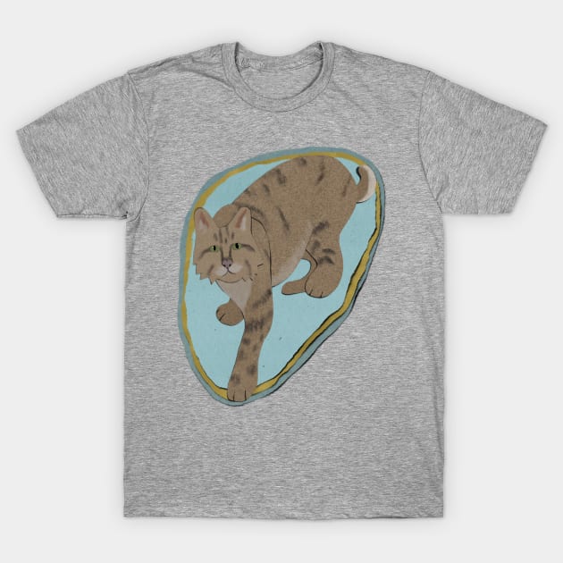 Paper craft bobcat T-Shirt by Black Squirrel CT